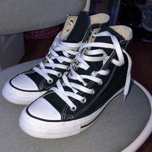 black high top converse